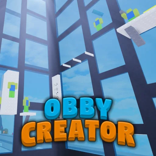 Obby Creator game icon showing a tower of floating platforms